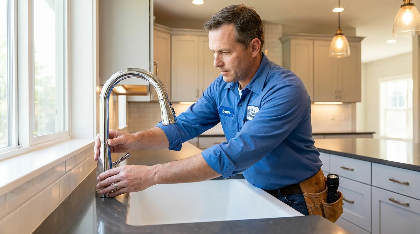 Kitchen faucet installation by Johns Plumbing LLC in Belen