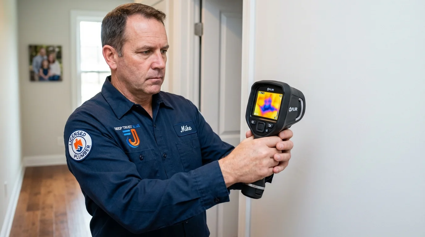 Thermal imaging leak detection by Johns Plumbing LLC in Belen